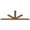 Ekena Millwork Saratoga Timber Gable Bracket, Western Red Cedar, 96"W x 40"H x 1 1/2"D x 5 1/2"F, 10/12 Pitch GBW096X40X0206SAR00SWR - alternate 4